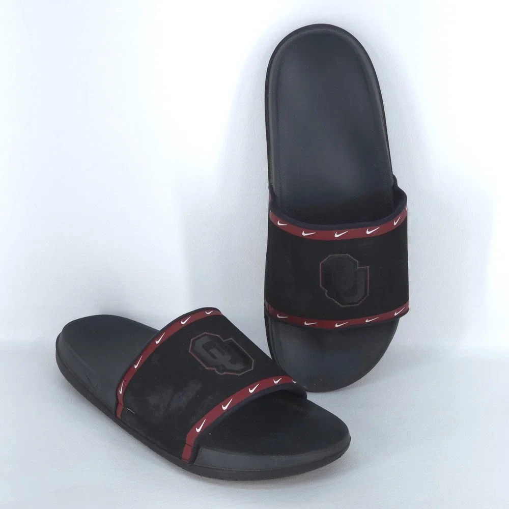 OU Oklahoma Sooners Nike Offcourt Slide Men's 13 Sandals DD0536-001 Athleisure